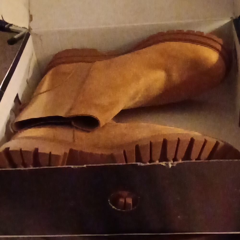 NINE WEST PATRISH2 Dark Natural ANKLE BOOTS - SIZE 9 M